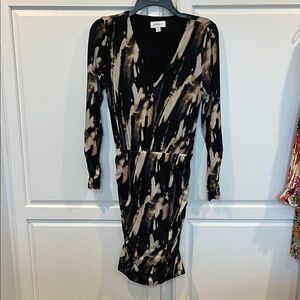 Black and Tan Women's Mini Dress